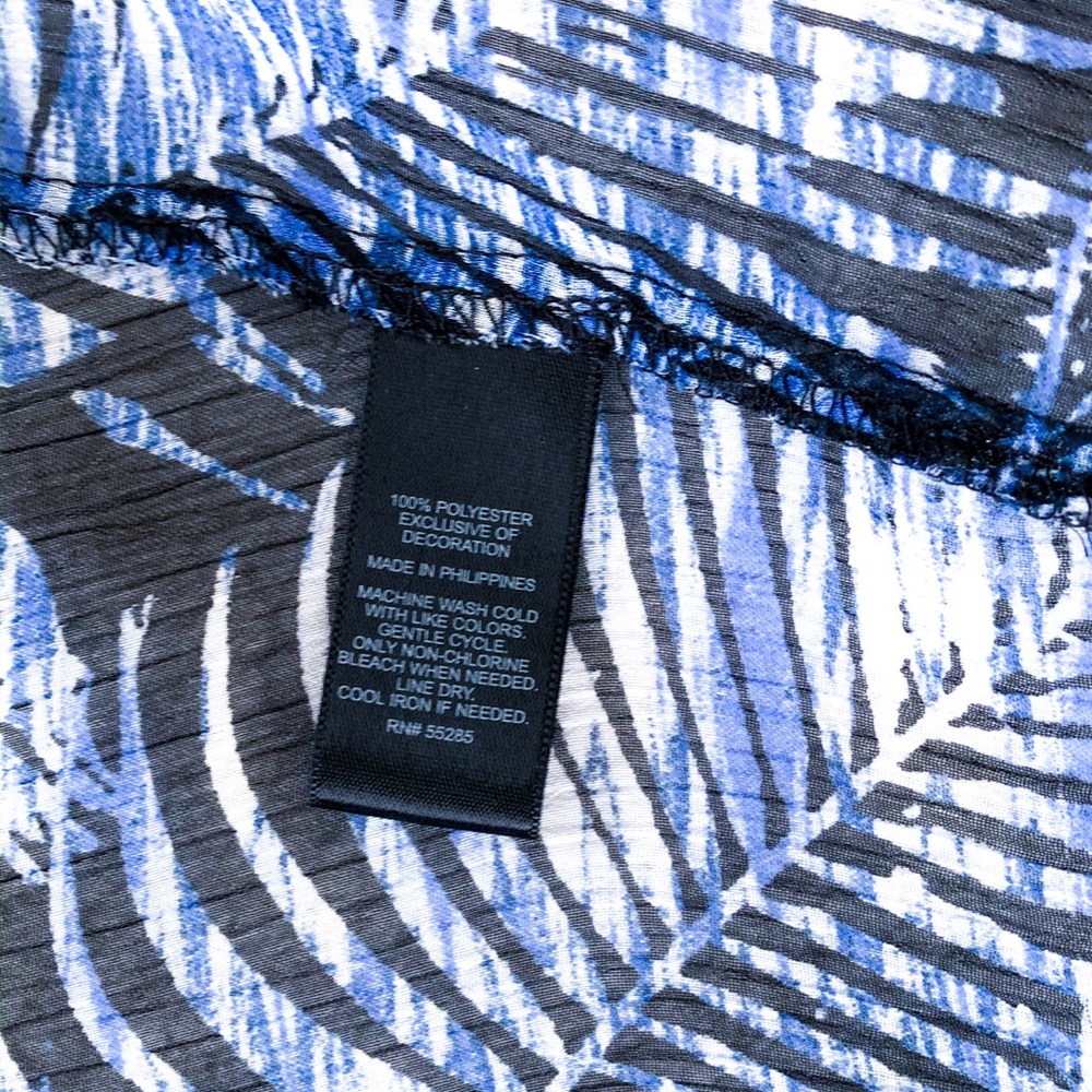 Express Kimono Black Blue Lace Trim - Picture 7 of 8